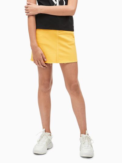 Calvin Klein Ruhák HU667758 | Calvin Klein Denim A-Line Lány Szoknya Sárga